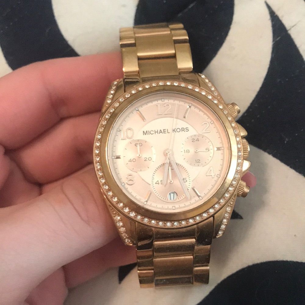 Michael Kors watch, rose gold